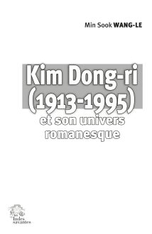 Couv Kim Dong-ri (1913-1995).indd